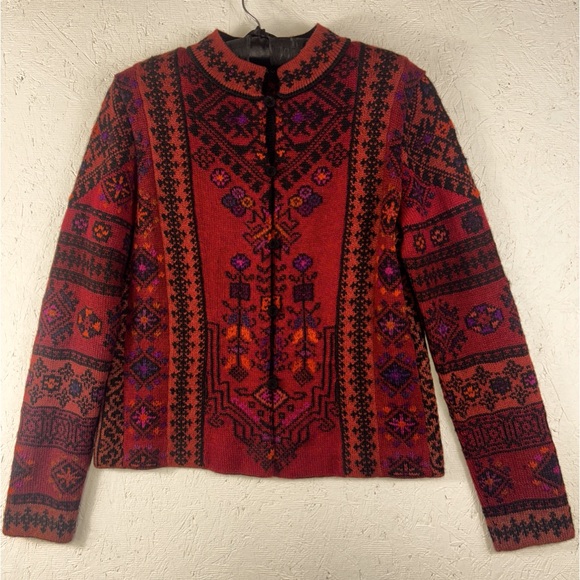 Dakota Sweaters - Dakota Cardigan 100% Alpaca Hand Loomed in Bolivia Women’s Size S Button Closure